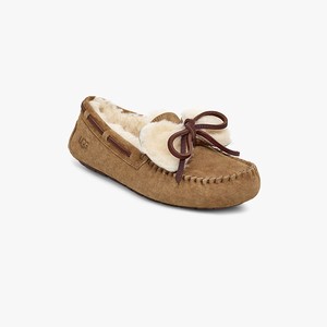 Ugg Dakota Double Bow Women Moccasins Brown (7281KVHQB)